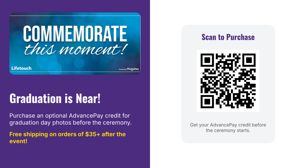  QR Code to order photos